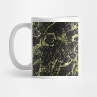 Dark marble with yellow Mug